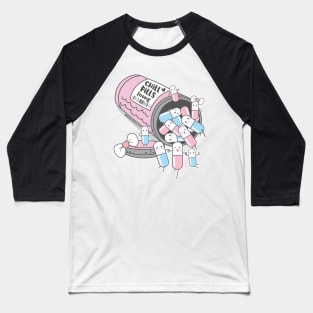 chill pills cute pills cartoon Baseball T-Shirt